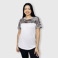 ILTEX Apparel Adult Clothing Cheetah Dark White Short Sleeve Top