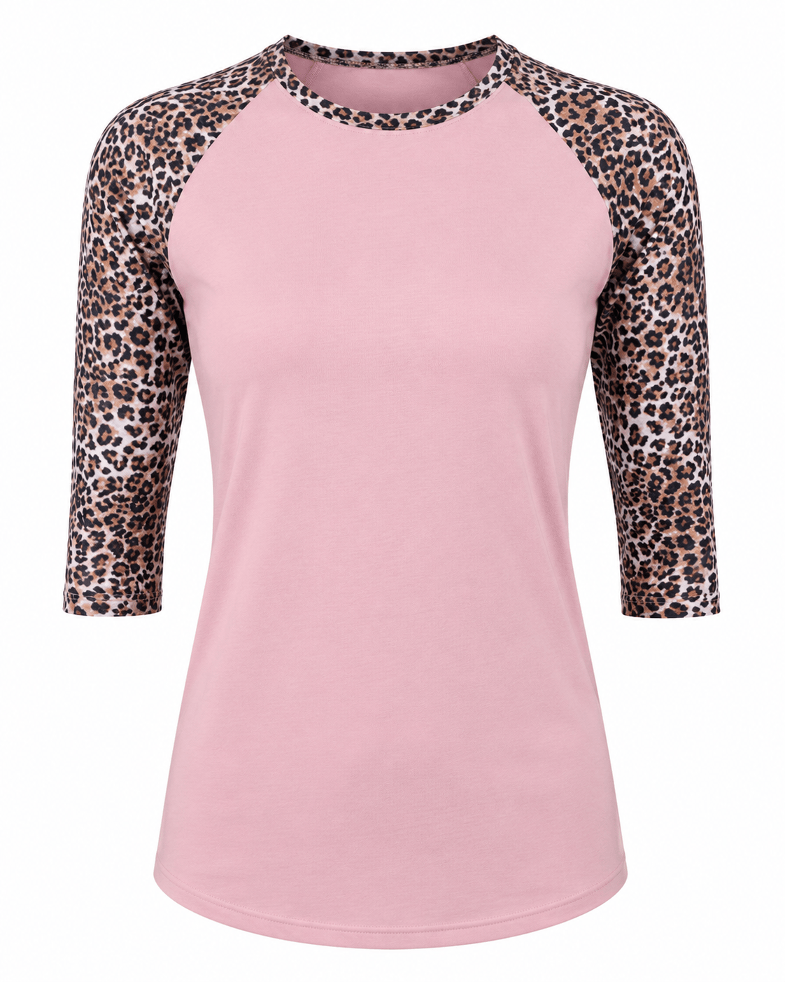 ILTEX Apparel Adult Clothing Cheetah Dusty Pink Polyester Top
