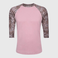 ILTEX Apparel Adult Clothing Cheetah Dusty Pink Polyester Top