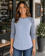 ILTEX Apparel Adult Clothing Cheetah Gray Black White Polyester Top