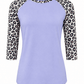 ILTEX Apparel Adult Clothing Cheetah Lavender Polyester Top