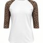 ILTEX Apparel Adult Clothing Cheetah White Polyester Top