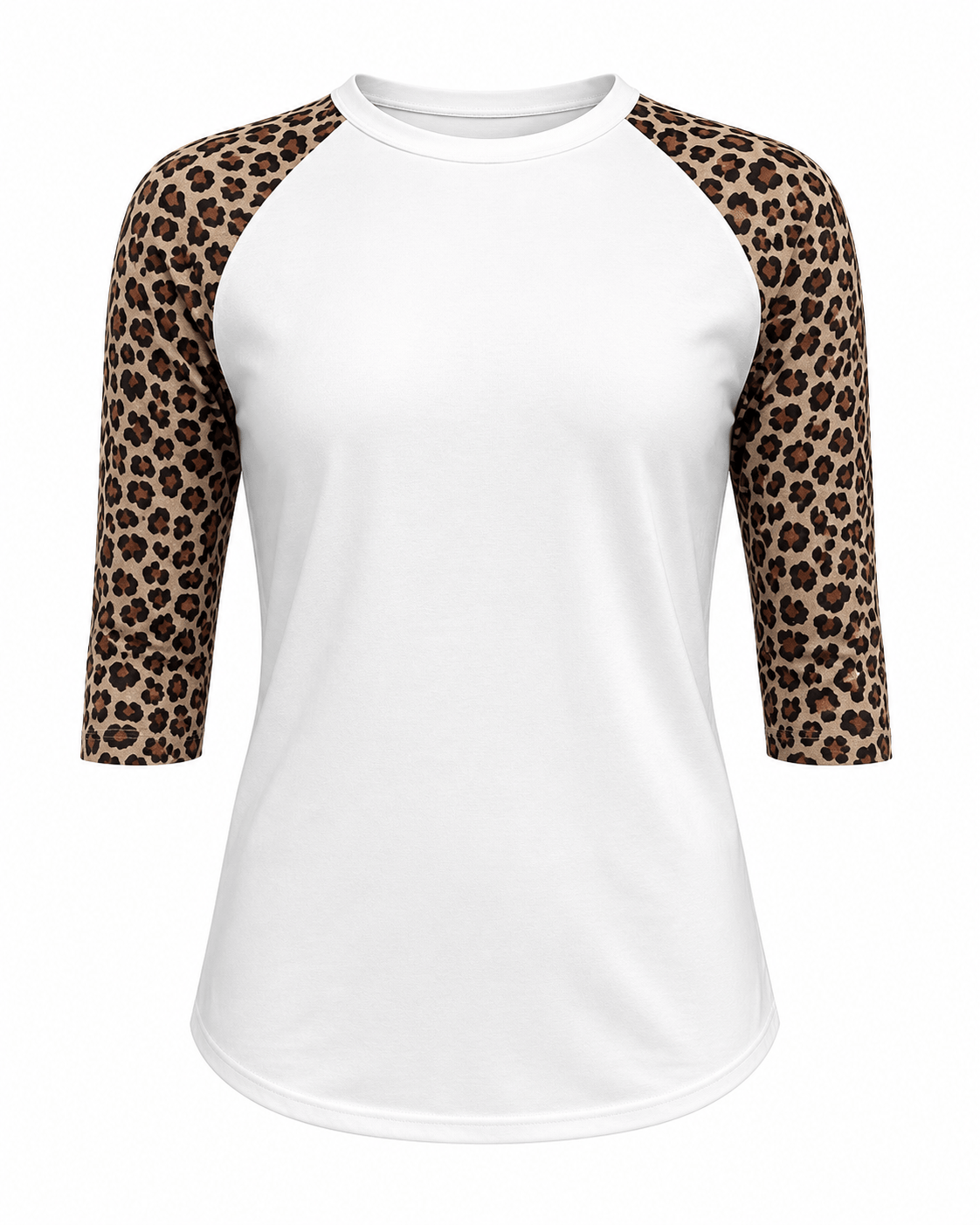 ILTEX Apparel Adult Clothing Cheetah White Polyester Top