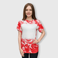 ILTEX Apparel Adult Clothing Cloud Distressed Blank Faux Bleached Top