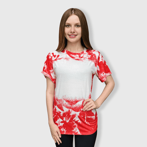 ILTEX Apparel Adult Clothing Cloud Distressed Blank Faux Bleached Top