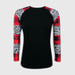 ILTEX Apparel Adult Clothing Color Block Sleeve Black Plaid Cheetah Top