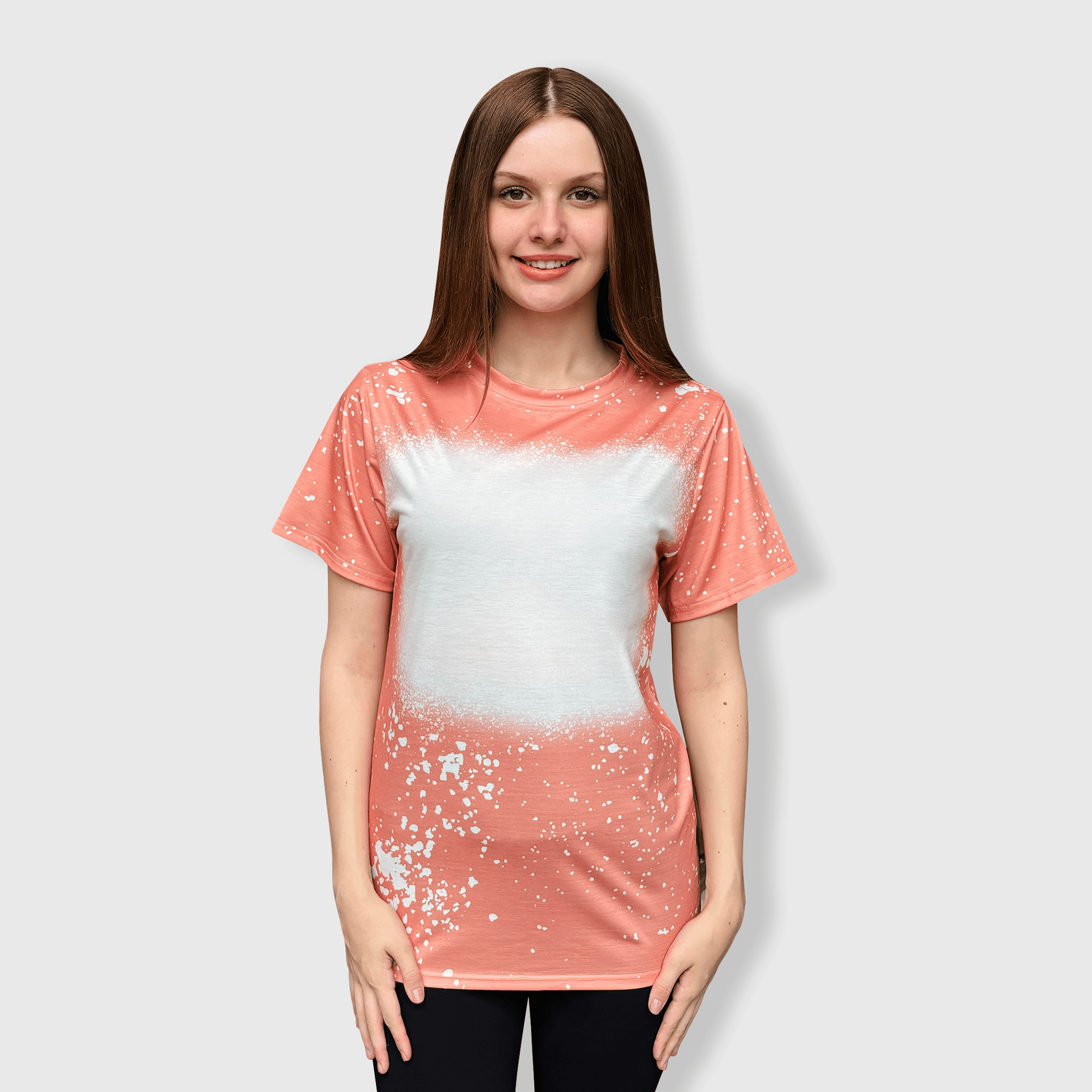 ILTEX Apparel Adult Clothing Coral / Small FAUX Bleached Tees - Adult