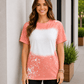 ILTEX Apparel Adult Clothing Coral / Small FAUX Bleached Tees - Adult
