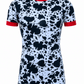 ILTEX Apparel Adult Clothing Cow Black Red Short Sleeve Top
