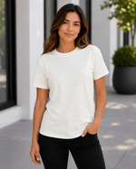 ILTEX Apparel Adult Clothing Cream / Small Adult Cotton-Feel Polyester Tee