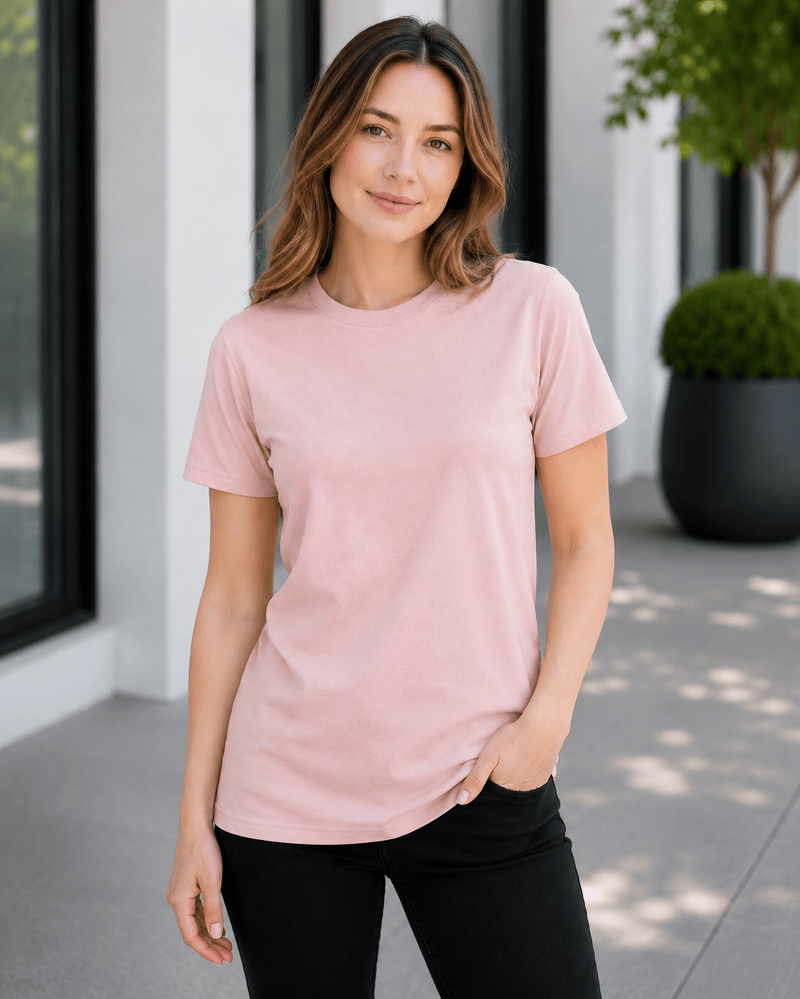 ILTEX Apparel Adult Clothing Dusty Pink / Small Adult Cotton-Feel Polyester Tee