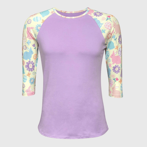 ILTEX Apparel Adult Clothing Easter Lavender Bunny Top