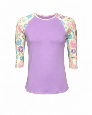 ILTEX Apparel Adult Clothing Easter Lavender Bunny Top
