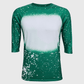 ILTEX Apparel Adult Clothing FAUX Bleached Raglan Tee - Adult