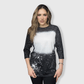 ILTEX Apparel Adult Clothing FAUX Bleached Raglan Tee - Adult