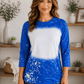 ILTEX Apparel Adult Clothing FAUX Bleached Raglan Tee - Adult