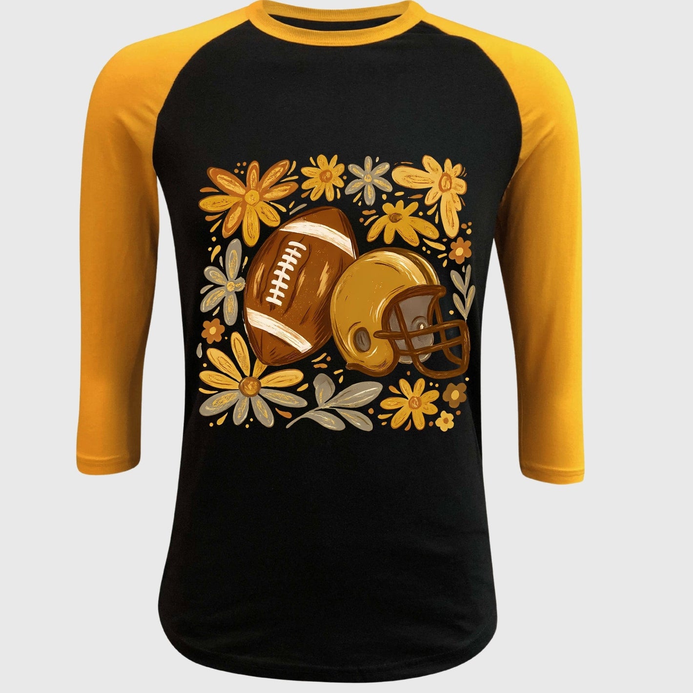 ILTEX Apparel Adult Clothing Floral Gridiron Tee
