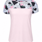ILTEX Apparel Adult Clothing Floral Polka Dot Pink Short Sleeve Top