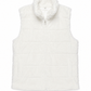 ILTEX Apparel Adult Clothing Fluffy White Sherpa Vest Women
