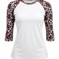 ILTEX Apparel Adult Clothing Football Cheetah White Polyester Top