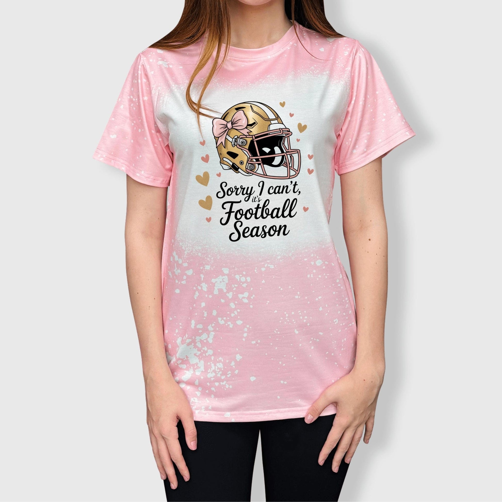 ILTEX Apparel Adult Clothing Football Obsessed Pink Tee