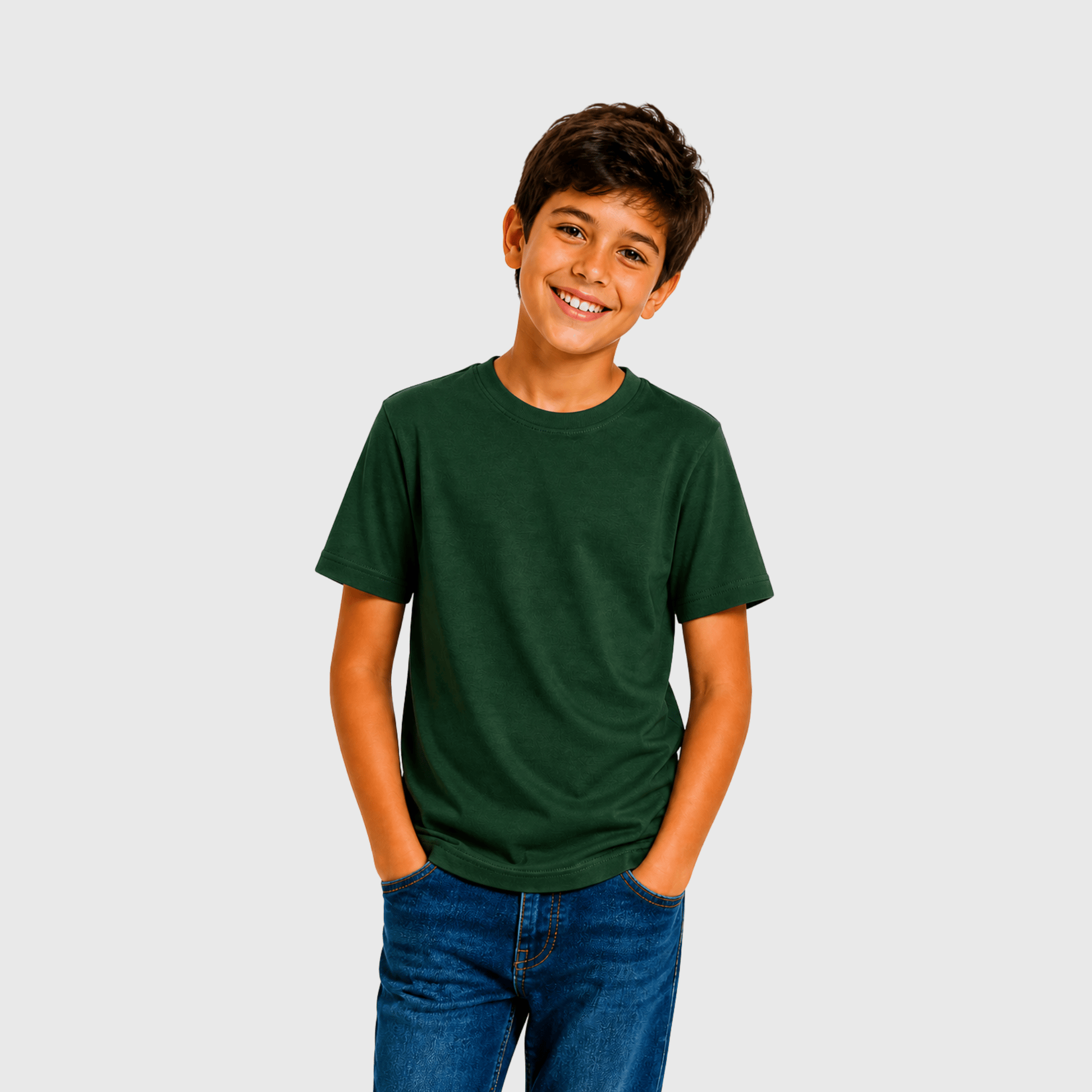 ILTEX Apparel Adult Clothing Forest Green / Y-XSmall 100% Cotton Unisex Short Sleeve Tees (YOUTH)