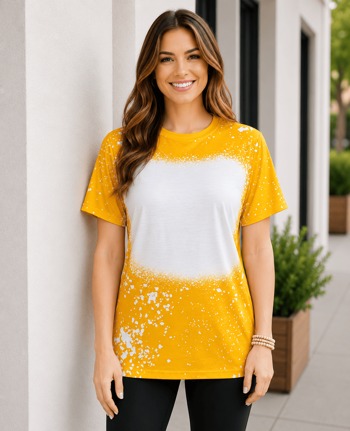 ILTEX Apparel Adult Clothing Gold / Small FAUX Bleached Tees - Adult