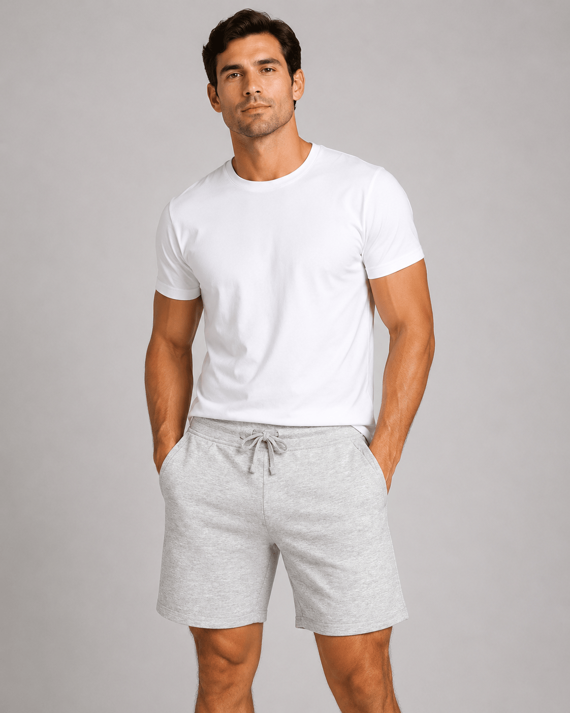 ILTEX Apparel Adult Clothing Gray / Small Adult Basic Fleece Jogger Shorts
