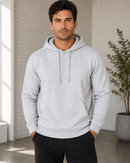 ILTEX Apparel Adult Clothing Gray / Small Adult Comfort Plain Pullover Hoodie