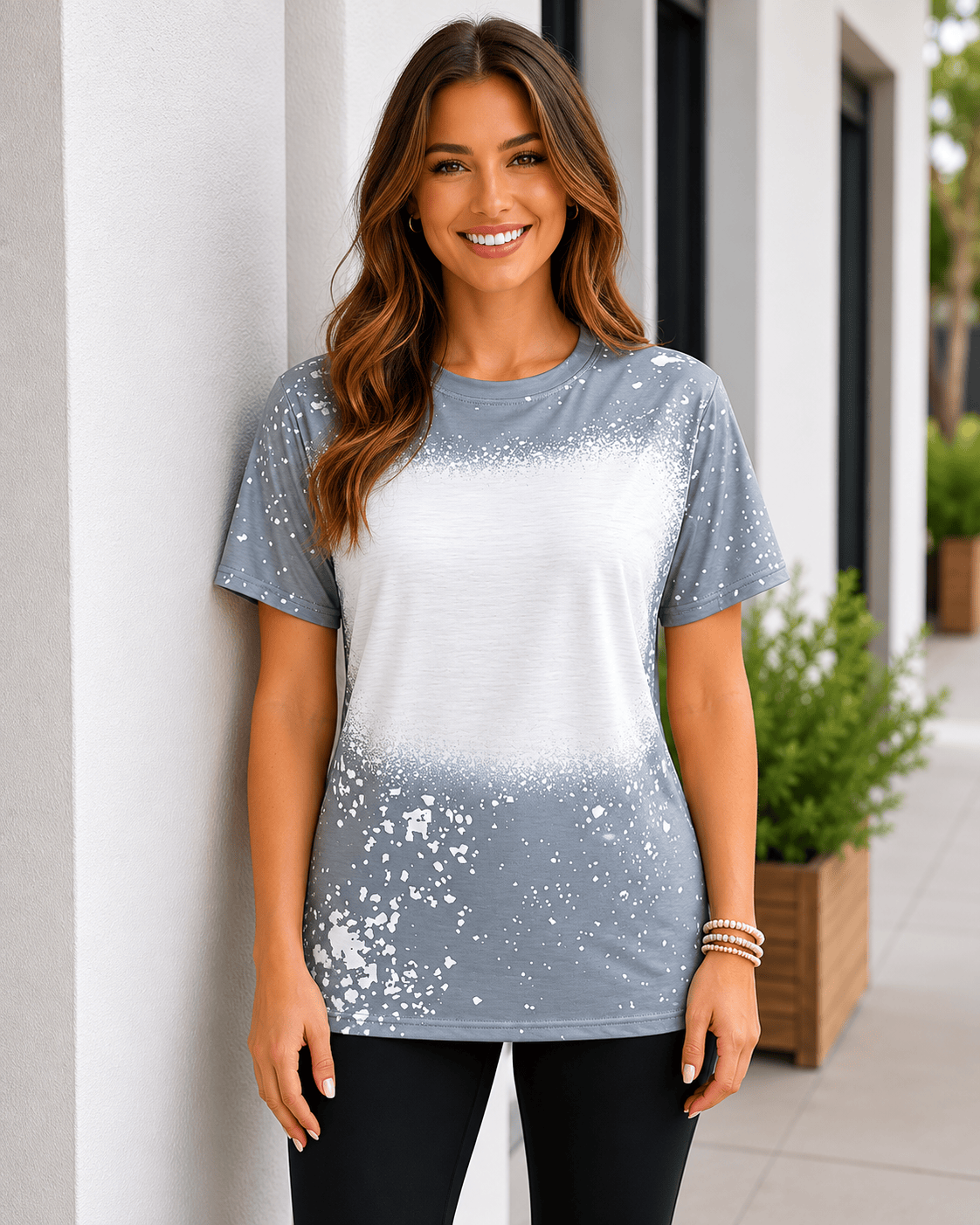 ILTEX Apparel Adult Clothing Gray / Small FAUX Bleached Tees - Adult