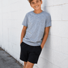 100% Polyester Cotton Feel Tees (Colors) - Youth - Gray