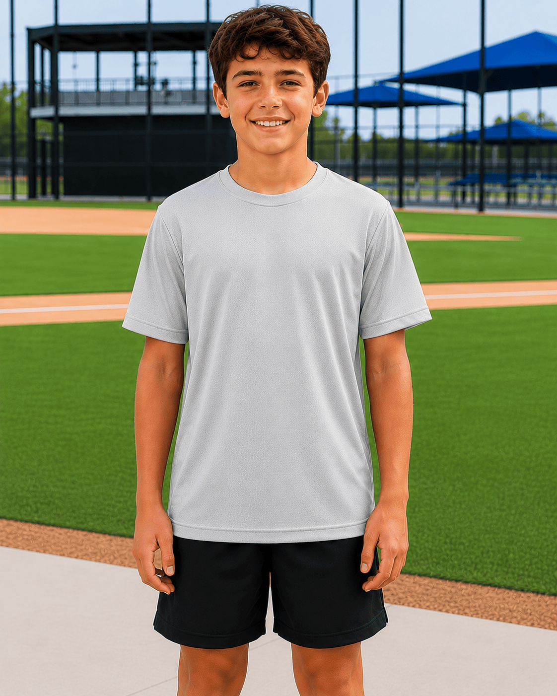 ILTEX Apparel Adult Clothing Gray / Y-XSmall Youth Dri-Fit Performance Tee