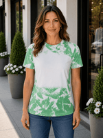 ILTEX Apparel Adult Clothing Green / Small Cloud Distressed Blank Faux Bleached Top