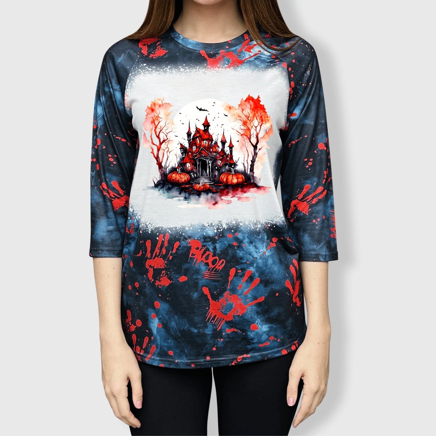 ILTEX Apparel Adult Clothing Haunted Manor Handprint Tee