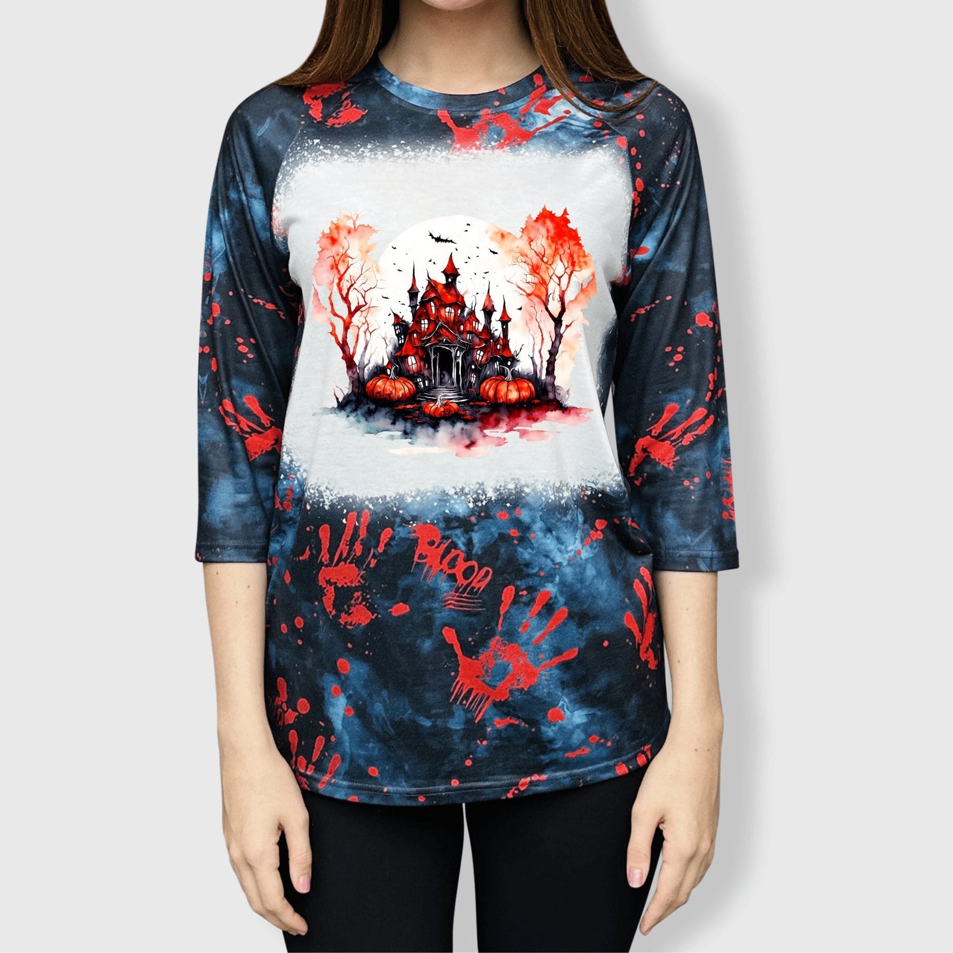 ILTEX Apparel Adult Clothing Haunted Manor Handprint Tee