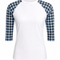 ILTEX Apparel Adult Clothing Houndstooth White Polyester Top