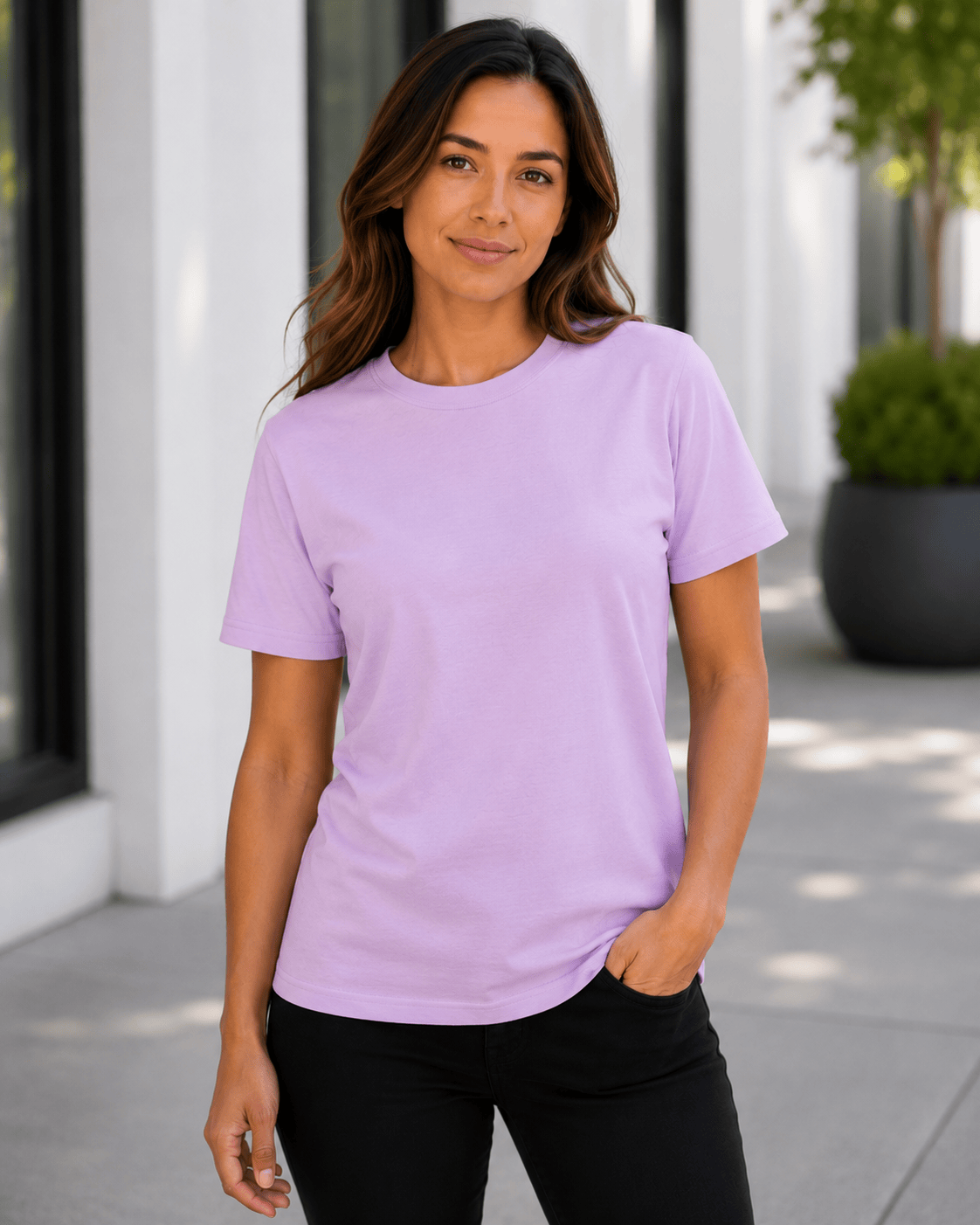 ILTEX Apparel Adult Clothing Lavender / Small Adult Cotton-Feel Polyester Tee
