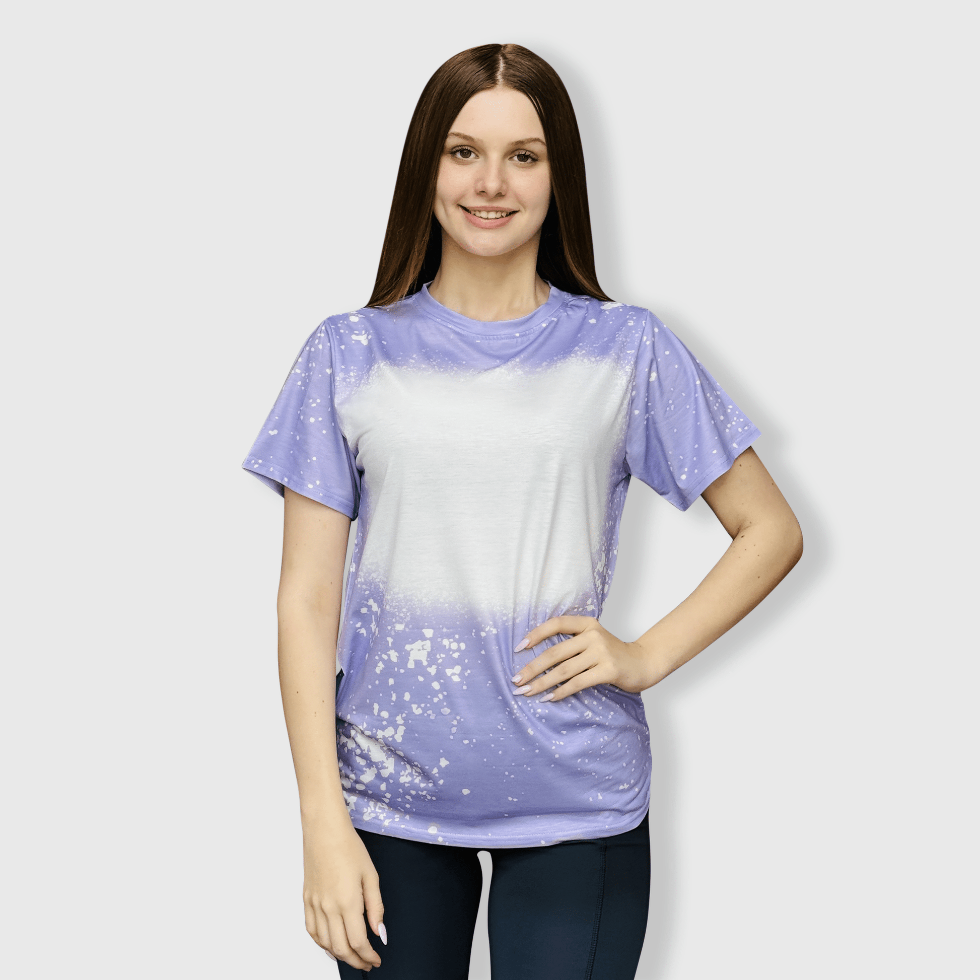 ILTEX Apparel Adult Clothing Lavender / Small FAUX Bleached Tees - Adult