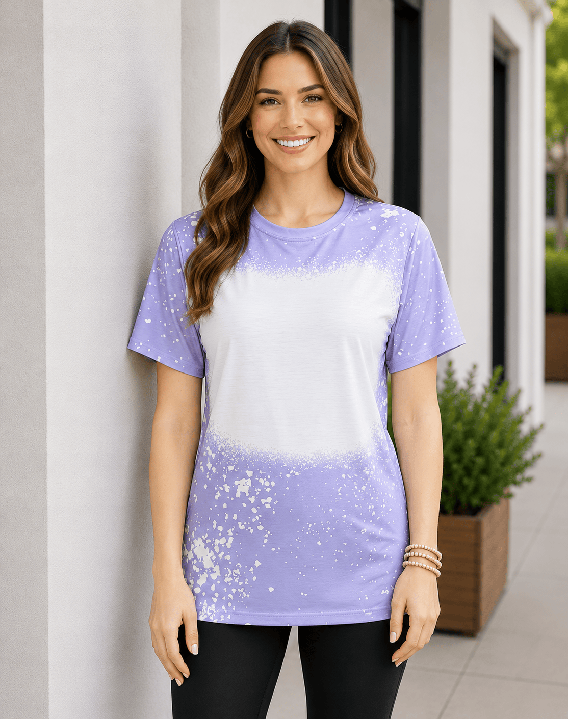 ILTEX Apparel Adult Clothing Lavender / Small FAUX Bleached Tees - Adult