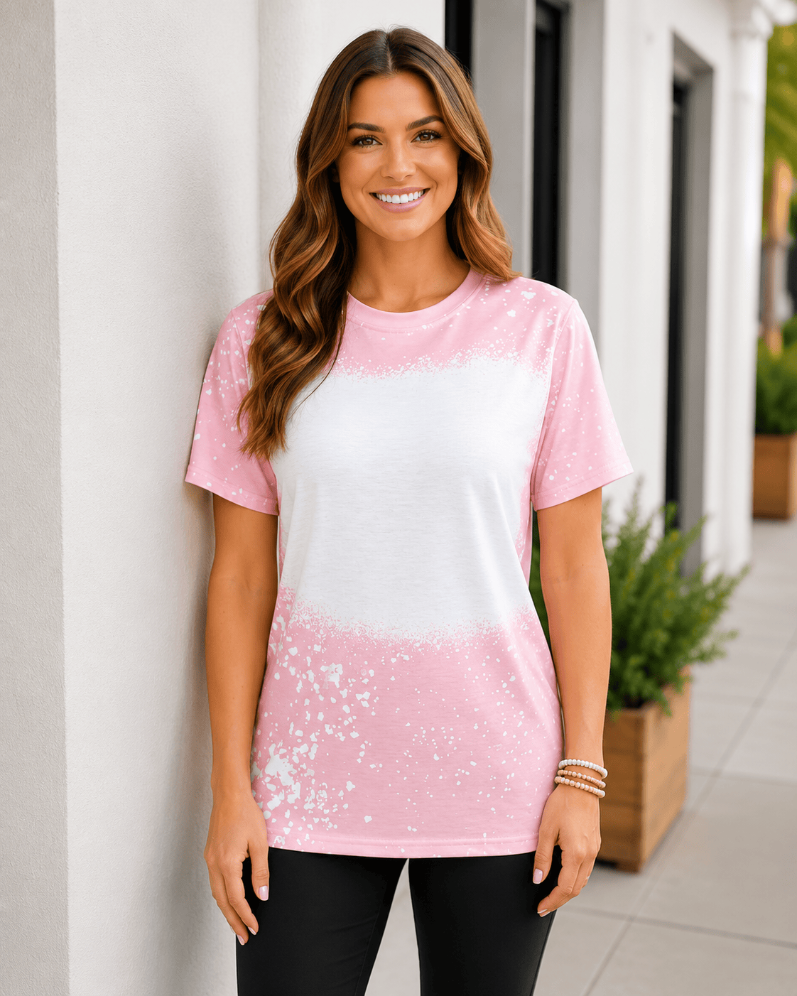 ILTEX Apparel Adult Clothing Light Pink / Small FAUX Bleached Tees - Adult