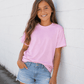 ILTEX Apparel Adult Clothing Light Pink / Y-Small 100% Polyester Cotton Feel Tees (Colors) - Youth