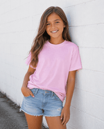 ILTEX Apparel Adult Clothing Light Pink / Y-Small 100% Polyester Cotton Feel Tees (Colors) - Youth