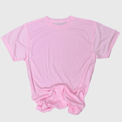 ILTEX Apparel Adult Clothing Light Pink / Y-Small 100% Polyester Cotton Feel Tees (Colors) - Youth