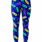 ILTEX Apparel Adult Clothing Mardi Gras Mask Purple Leggings