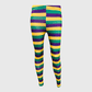 ILTEX Apparel Adult Clothing Mardi Gras Striped Leggings