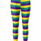 ILTEX Apparel Adult Clothing Mardi Gras Striped Leggings