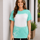 ILTEX Apparel Adult Clothing Mint / Small FAUX Bleached Tees - Adult