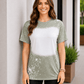 ILTEX Apparel Adult Clothing Olive / Small FAUX Bleached Tees - Adult