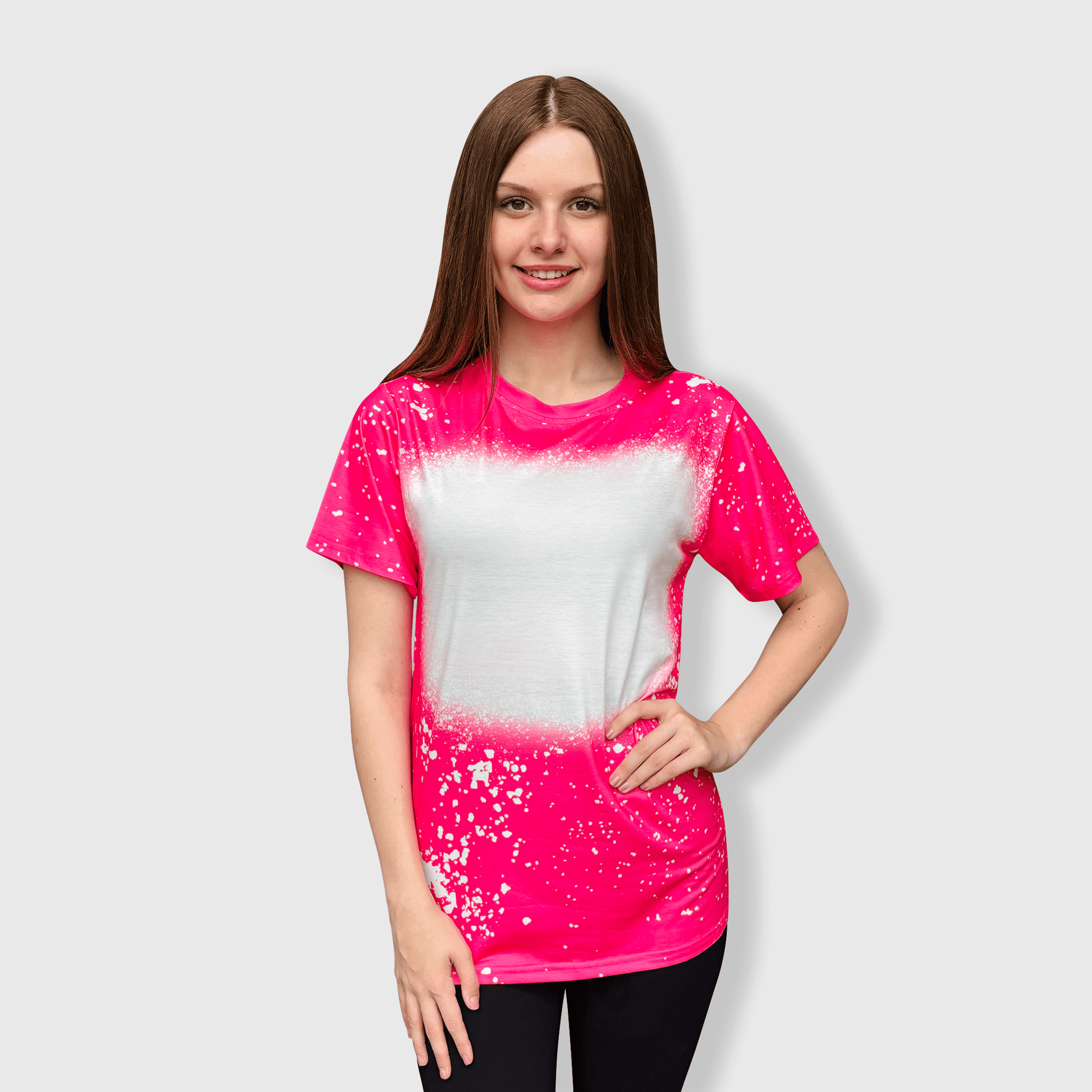 ILTEX Apparel Adult Clothing Pink / Small FAUX Bleached Tees - Adult