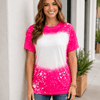 FAUX Bleached Tees - Adult - Pink